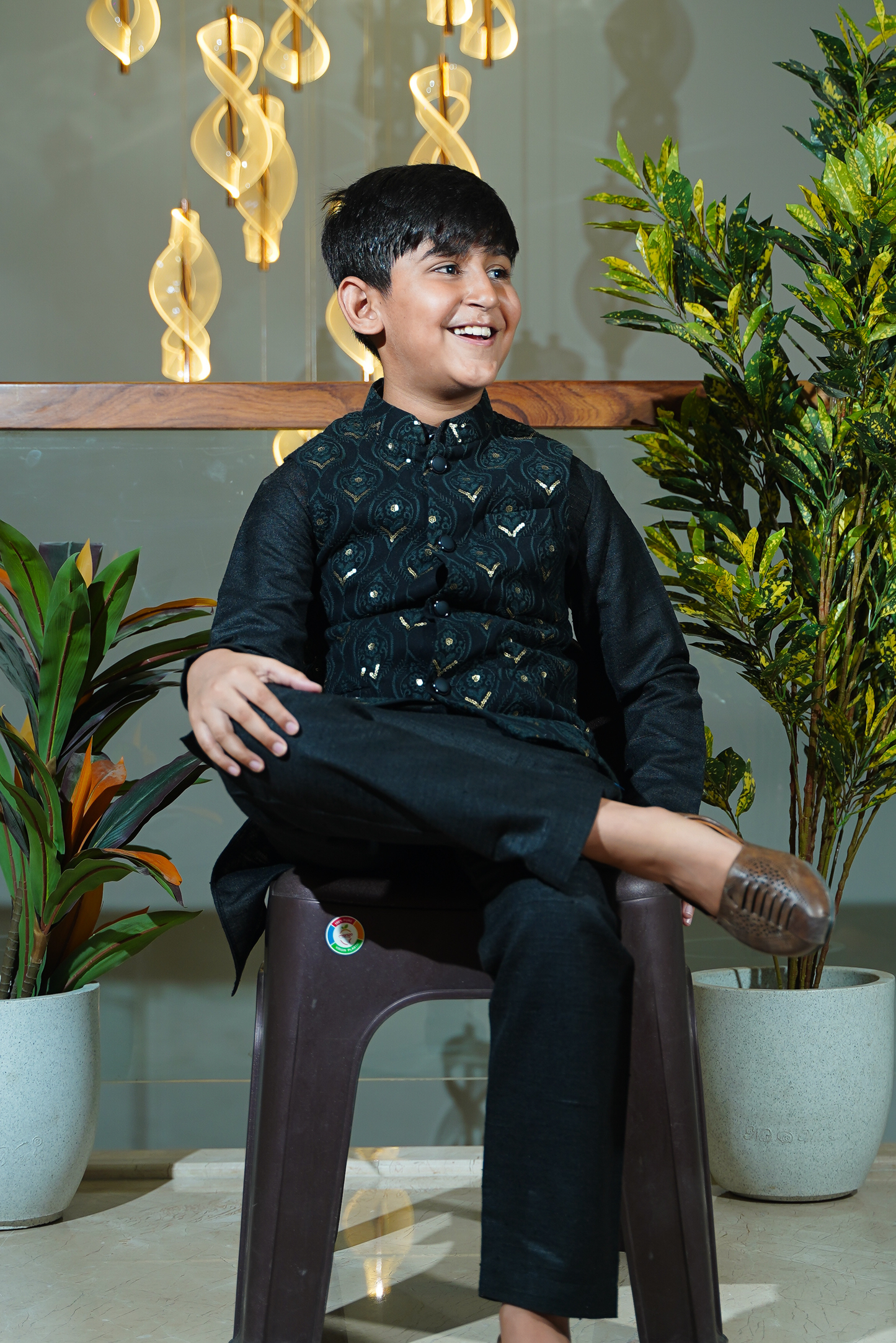 Black Nehru Jacket Set