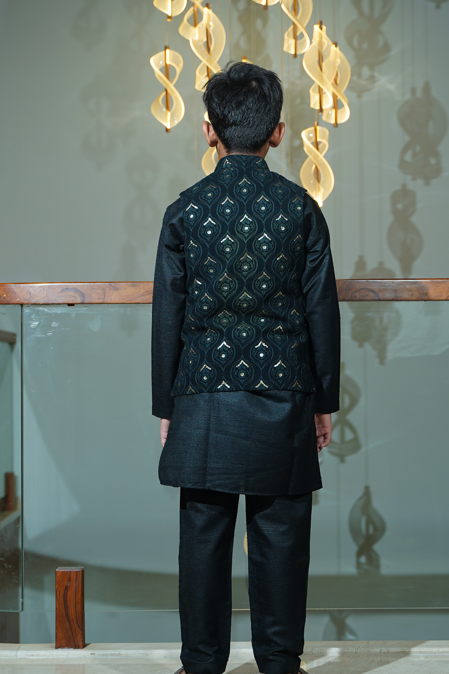 Black Nehru Jacket Set