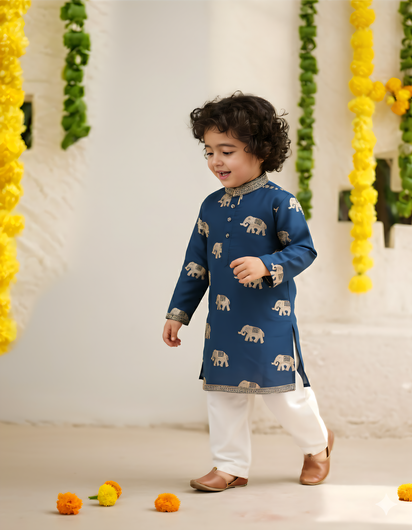 "Veer" - Heritage Blue Kurta Set
