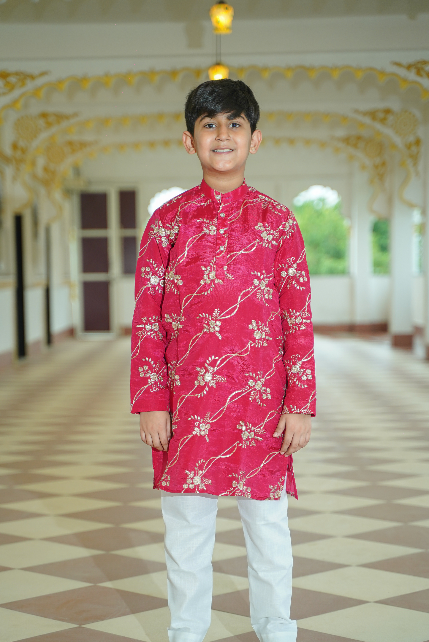 Hot Pink Kurta Set