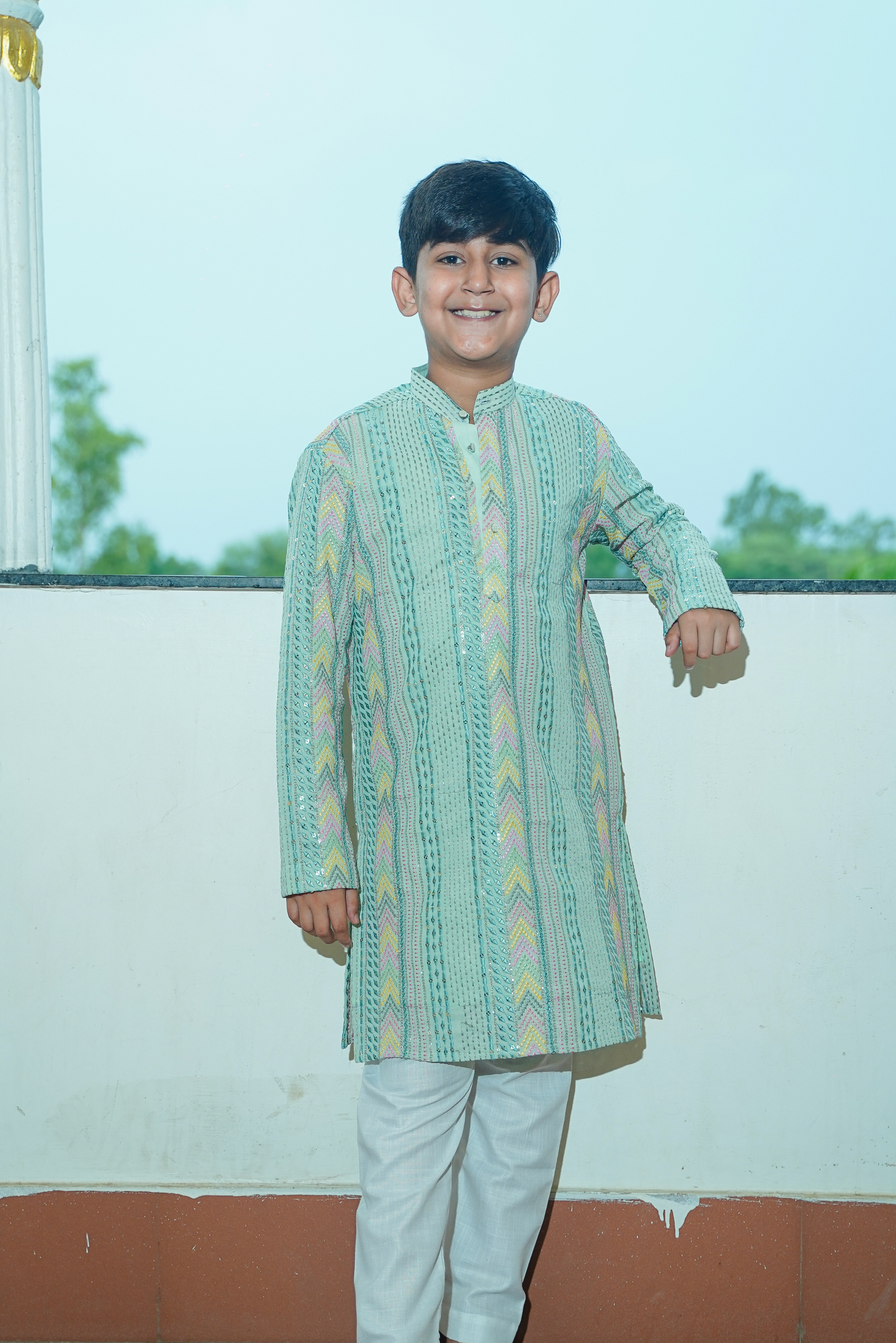 Pastel Green Kurta Set