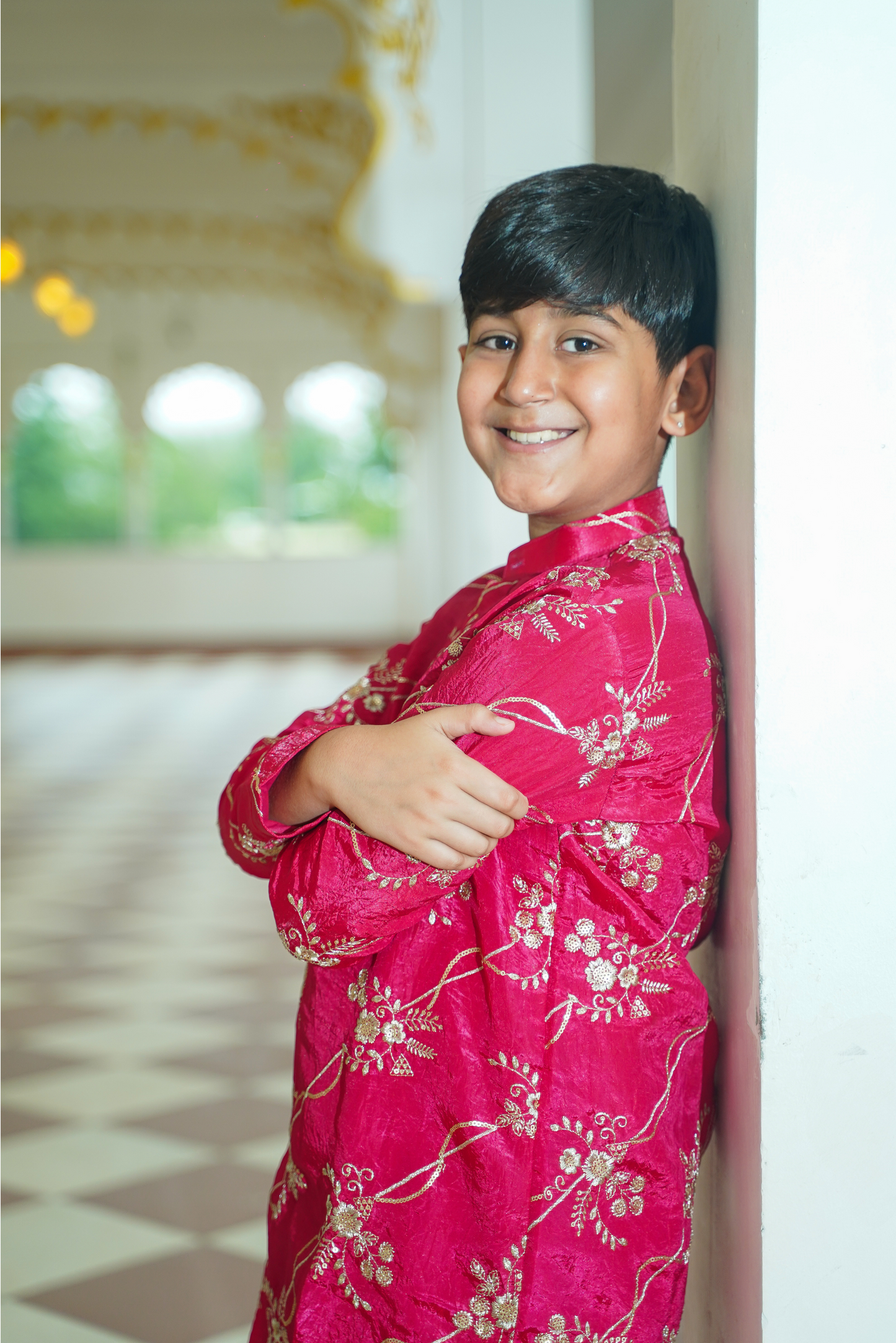 Hot Pink Kurta Set