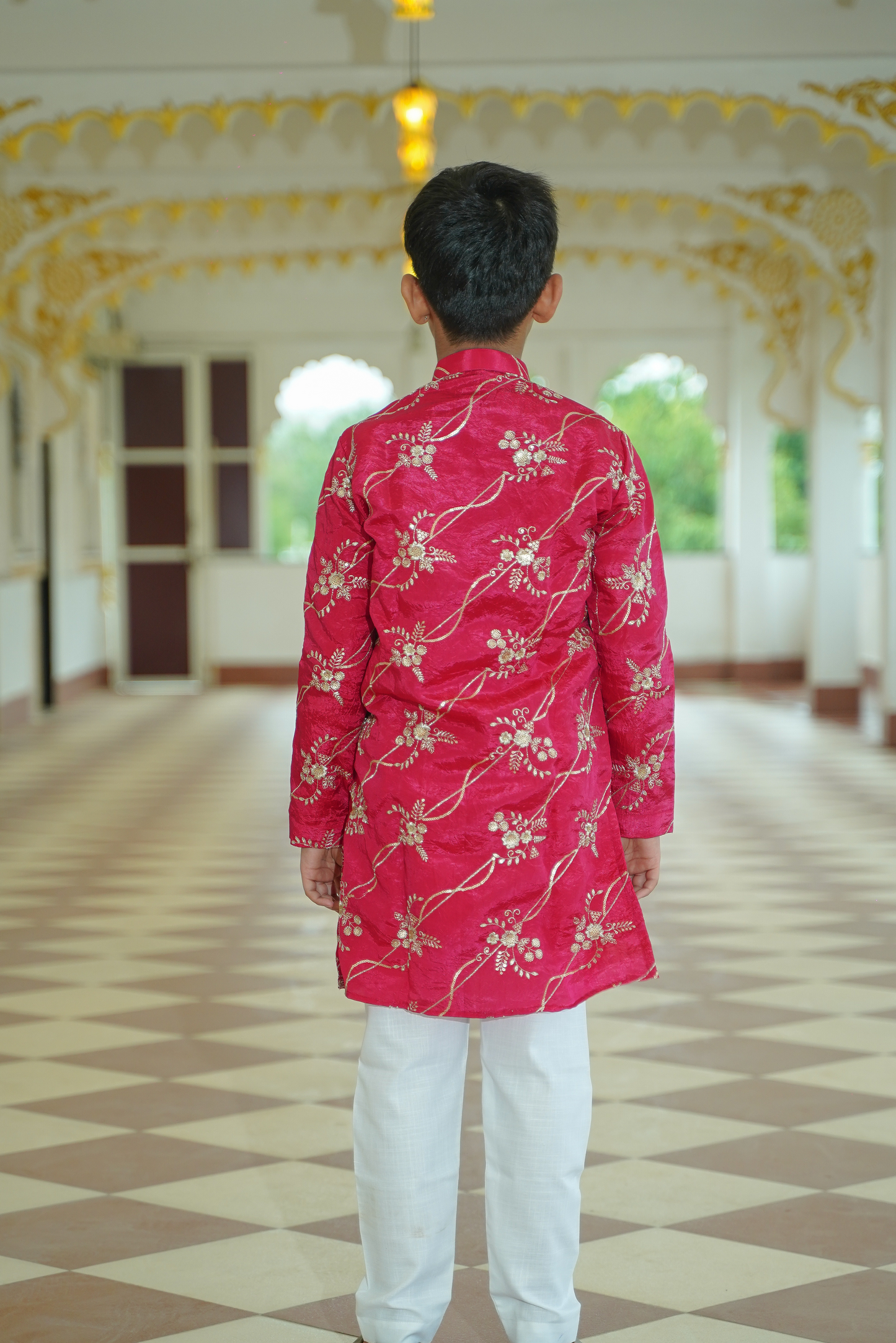 Hot Pink Kurta Set