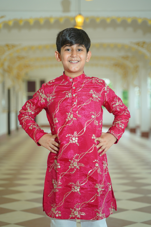 Hot Pink Kurta Set