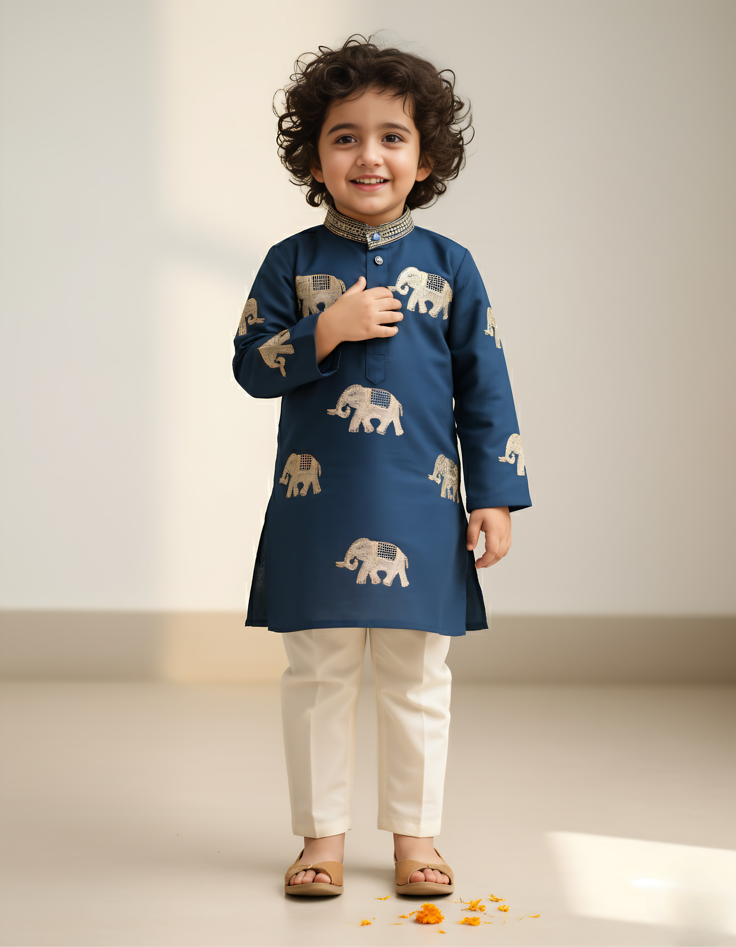 "Veer" - Heritage Blue Kurta Set