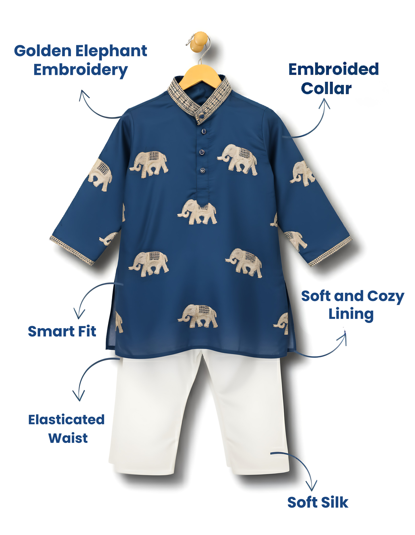 "Veer" - Heritage Blue Kurta Set