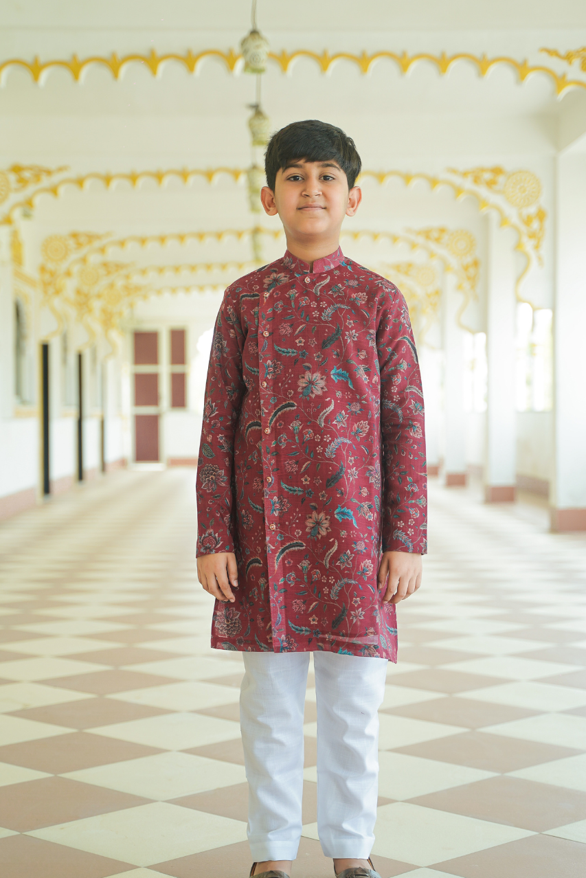 Floral Linen Twinning Set