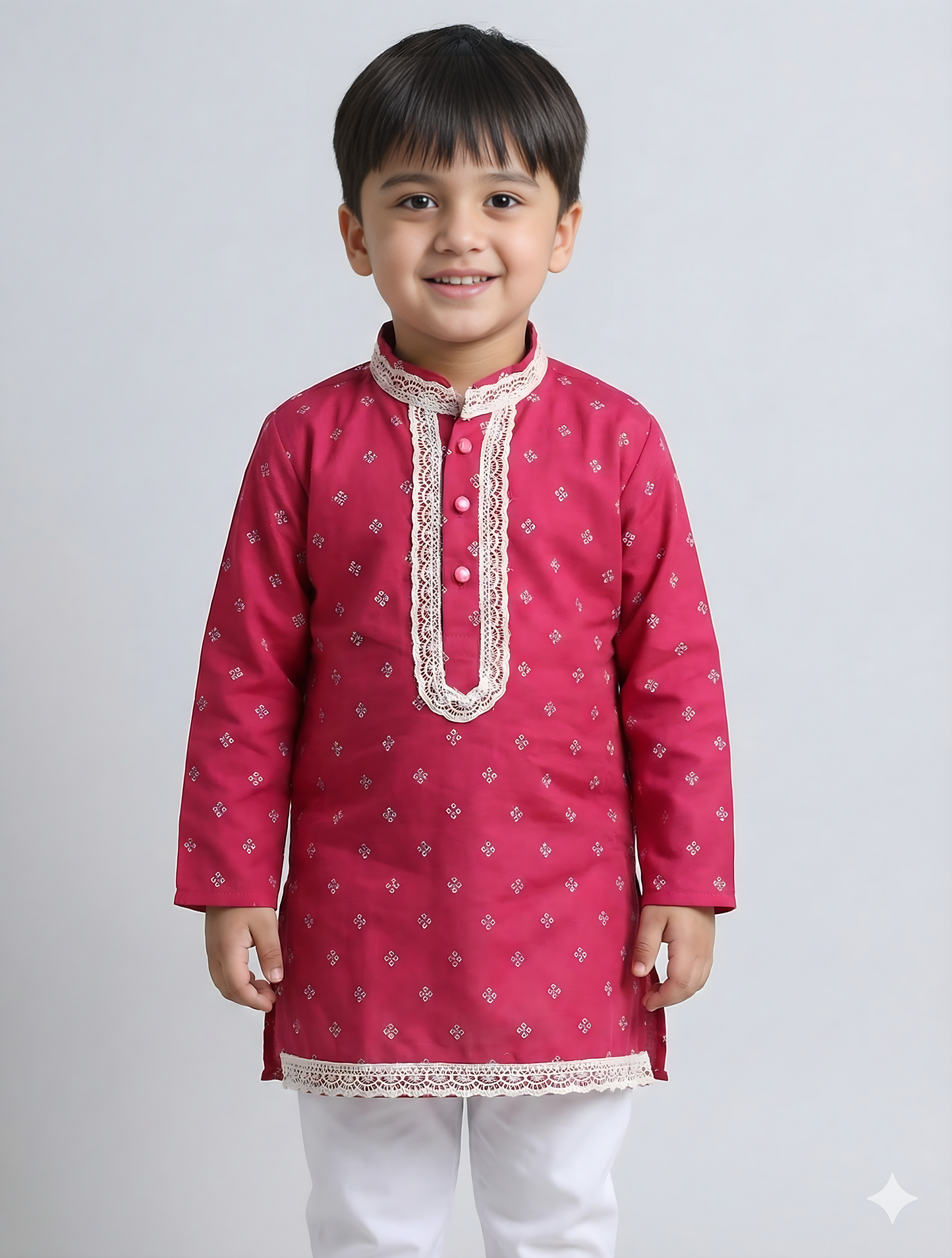 Gulabi Riwaz Kurta Set